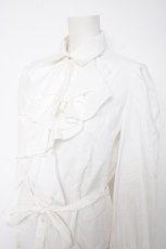 画像3: Sheglit / ビショップスリーブジャボブラウス L 白 Y-26-10-07-008-EL-BL-SZ-ZY (3)
