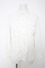 画像1: CHOICE / フリルブラウス F ホワイト Y-26-10-07-010-PU-BL-SZ-ZY (1)