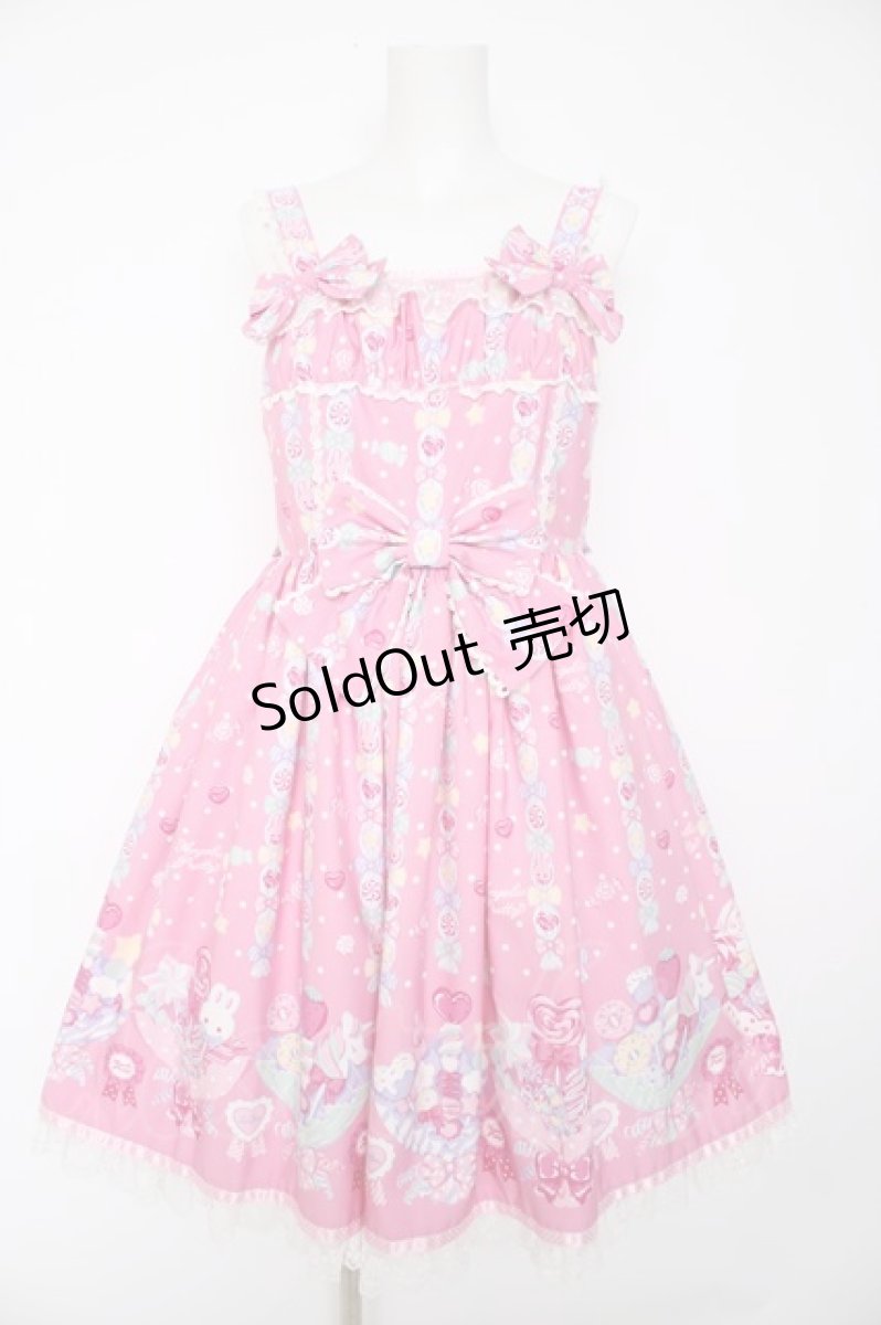 画像1: Angelic Pretty / Sweet Candy Bouquetジャンパースカート  ピンク Y-26-10-07-019-AP-OP-SZ-ZY (1)