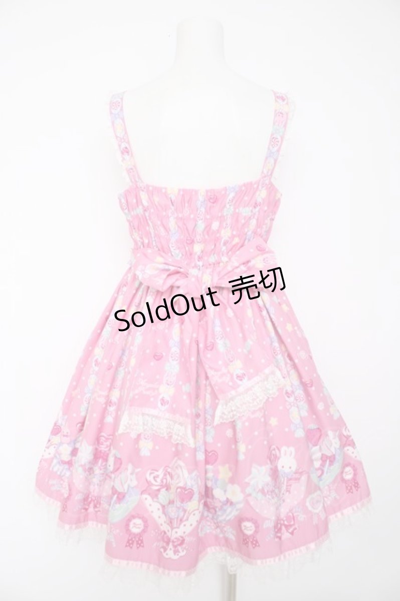 画像2: Angelic Pretty / Sweet Candy Bouquetジャンパースカート  ピンク Y-26-10-07-019-AP-OP-SZ-ZY (2)