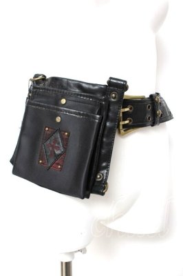 Preview of クロス刺繍ベルトバッグ  黒