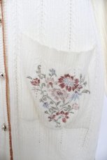 画像3: axes femme / 花刺繍ロングニットカーデ F 生成り Y-26-10-09-044-AX-TO-SZ-ZY (3)