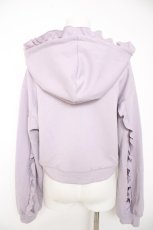 画像2: axes femme / フリルデザインジップパーカー  ラベンダー Y-26-10-09-050-AX-TO-SZ-ZY (2)