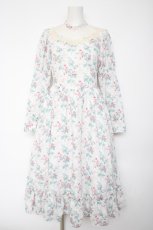 画像1: Kurumi Collaboration / KRハナジゴスリーブワンピース S 白 Y-26-10-09-084-LO-OP-SZ-ZY (1)