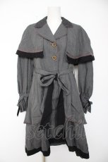 画像1: axes femme POETIQUE / ケープ付きトレンチコート  グレー Y-26-10-09-119-AX-CO-SZ-ZY (1)