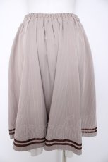 画像2: axes femme / ダブルボタンミドルスカート F ベージュ Y-26-10-09-124-AX-SK-SZ-ZY (2)