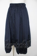 画像1: axes femme / フロッキーPTイレヘムスカート M 紺 Y-26-10-09-138-AX-SK-SZ-ZY (1)