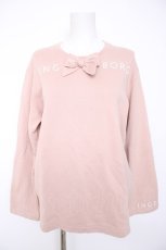 画像1: INGEBORG / ロゴリボントレーナー  ピンク Y-26-10-09-026-LO-TO-SZ-ZY (1)