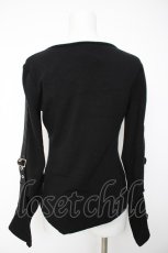 画像2: Ozz On / 有刺鉄線刺繍ベルトトップス  黒 Y-26-10-09-037-OO-TO-SZ-ZY (2)