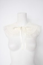 画像1: m petit by misako / AMレースツケエリ  中白 Y-26-10-10-001-LO-ZA-SZ-ZY (1)