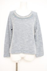 画像1: axes femme / 後ろ編み上げトップス  サックス Y-26-10-10-040-AX-TO-SZ-ZY (1)
