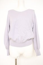 画像1: axes femme POETIQUE / レース襟付ニット  ラベンダ Y-26-10-10-042-AX-TO-SZ-ZY (1)
