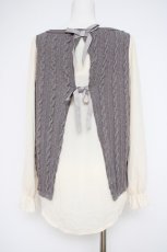 画像2: axes femme / レイヤード風ニットトップス M グレー Y-26-10-10-043-AX-TO-SZ-ZY (2)