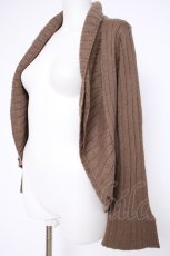 画像3: axes femme / ニットボレロ  茶 Y-26-10-10-048-AX-TO-SZ-ZY (3)