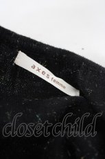 画像4: axes femme / 薄手カーディガン  黒 Y-26-10-10-053-AX-TO-SZ-ZY (4)