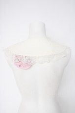 画像2: m petit by misako / AMレースツケエリ  中白 Y-26-10-10-001-LO-ZA-SZ-ZY (2)