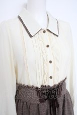 画像3: axes femme / ドッキングワンピース M 生成り Y-26-10-10-072-AX-OP-SZ-ZY (3)