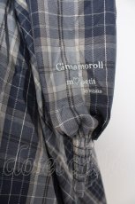 画像4: m petit by misako / シナモンチェックフレアワンピース  サックス Y-26-10-10-079-LO-OP-SZ-ZY (4)