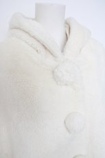 画像4: Ank Rouge / うさ耳フェイクファーケープ M アイボリー Y-26-10-10-085-CA-CO-SZ-ZY (4)