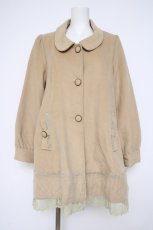 画像1: axes femme / リボンポケットコート M ベージュ Y-26-10-10-092-AX-CO-SZ-ZY (1)