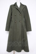 画像1: axes femme / クラシックロングコート  グリーン Y-26-10-10-094-AX-CO-SZ-ZY (1)