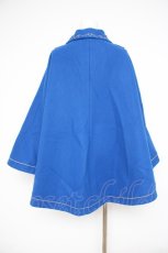画像2: To Alice / 刺繍ケープコート  青 Y-26-10-10-096-LO-JA-SZ-ZY (2)