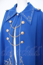 画像3: To Alice / 刺繍ケープコート  青 Y-26-10-10-096-LO-JA-SZ-ZY (3)