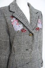 画像4: axes femme POETIQUE / 刺繍フィッシュテールコート M 黒 Y-26-10-10-099-AX-CO-SZ-ZY (4)