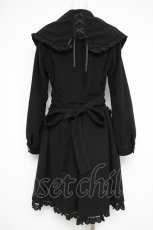 画像2: axes femme / ビッグ襟ワンピコート M 黒 Y-26-10-10-102-AX-CO-SZ-ZY (2)