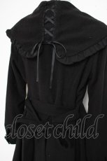 画像3: axes femme / ビッグ襟ワンピコート M 黒 Y-26-10-10-102-AX-CO-SZ-ZY (3)