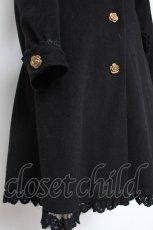 画像5: axes femme / ビッグ襟ワンピコート M 黒 Y-26-10-10-102-AX-CO-SZ-ZY (5)