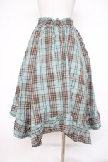 画像2: axes femme / タータンチェックイレヘムスカート F ミント Y-26-10-10-106-AX-SK-SZ-ZY (2)