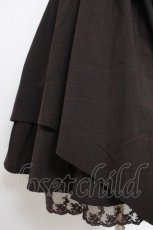 画像4: axes femme / チェックイレヘムスカート M 茶 Y-26-10-10-112-AX-SK-SZ-ZY (4)
