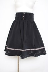 画像1: axes femme / テープ使いギャザースカート M 黒 Y-26-10-10-120-AX-SK-SZ-ZY (1)