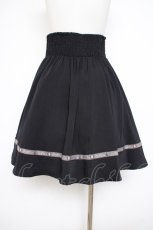 画像2: axes femme / テープ使いギャザースカート M 黒 Y-26-10-10-120-AX-SK-SZ-ZY (2)