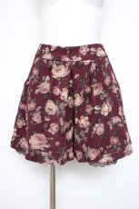 画像1: axes femme / スウェード調キュロット M ワイン Y-26-10-10-123-AX-PA-SZ-ZY (1)