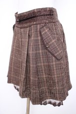 画像3: axes femme / チェック柄フレアキュロット M 茶 Y-26-10-10-125-AX-PA-SZ-ZY (3)