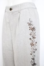 画像3: axes femme / 刺繍入りパンツ  グレー Y-26-10-10-128-AX-PA-SZ-ZY (3)