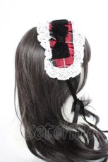 画像4: Eri Aino's Collection / シャーロットの水曜日ヘッドドレス  中赤 Y-26-10-10-017-LO-AC-SZ-ZY (4)
