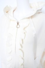 画像3: axes femme / ショート丈フリルパーカー  生成り Y-26-10-10-022-AX-TO-SZ-ZY (3)