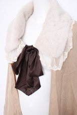 画像3: axes femme / ファーティペット付きストール  ベージュ Y-26-10-10-028-AX-TO-SZ-ZY (3)