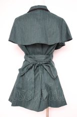 画像3: axes femme POETIQUE / ケープ付ロングベスト M グリーン Y-26-10-12-035-AX-TO-SZ-ZY (3)