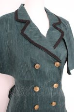 画像4: axes femme POETIQUE / ケープ付ロングベスト M グリーン Y-26-10-12-035-AX-TO-SZ-ZY (4)