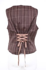 画像3: axes femme / レースアップベスト F 茶 Y-26-10-12-037-AX-TO-SZ-ZY (3)