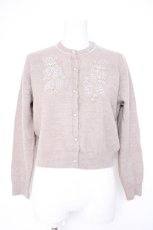 画像1: an another angelus / ビーズxビジュー刺繍ニットカーディガン  グレー Y-26-10-12-043-CA-TO-SZ-ZY (1)