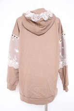 画像3: axes femme / 袖レース重ねパーカープルオーバー M ベージュ Y-26-10-12-050-AX-TO-SZ-ZY (3)