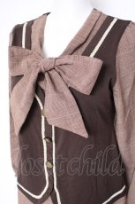 画像2: axes femme / ベスト重ね着風プルオーバー M 茶 Y-26-10-12-051-AX-TO-SZ-ZY (2)