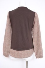 画像3: axes femme / ベスト重ね着風プルオーバー M 茶 Y-26-10-12-051-AX-TO-SZ-ZY (3)