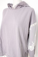 画像2: axes femme / 袖レース重ねパーカープルオーバー M ラベンダー Y-26-10-12-058-AX-TO-SZ-ZY (2)