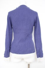 画像3: axes femme / 吸湿発熱袖レースニットプルオーバー F ブルー Y-26-10-12-060-AX-TO-SZ-ZY (3)